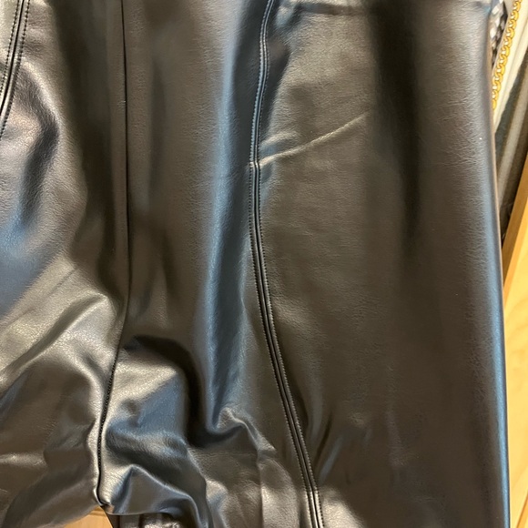 White House Black Market vegan Leather Runway Legging - Picture 3 of 5